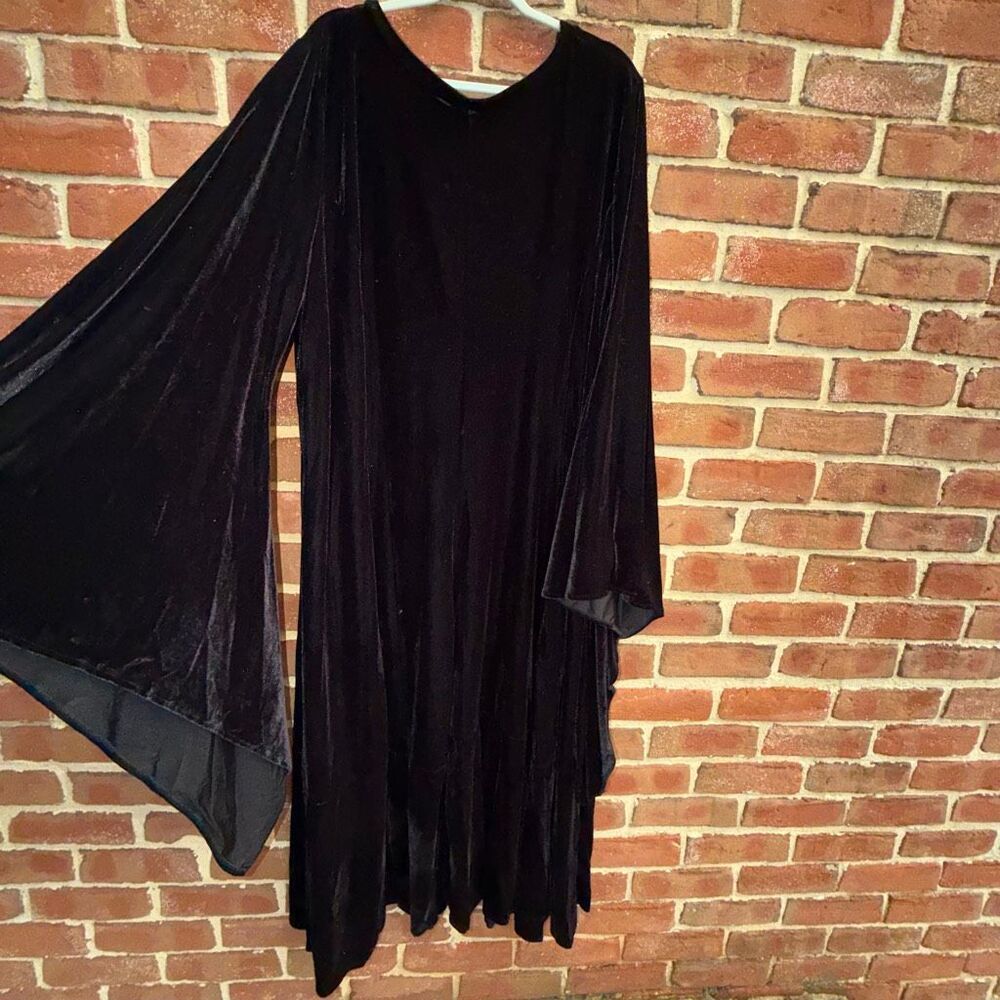 Pyramid Collection Witching Hour Velvet Maxi Dress Gothic Romantic Boho 3X NEW - Picture 6 of 7